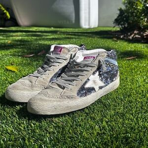 Golden Goose Glitter High-Top Sneakers